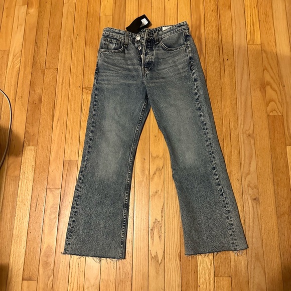 NWT Maya Crop High Rise Flare Rag & Bone Size 26 - Picture 3 of 4